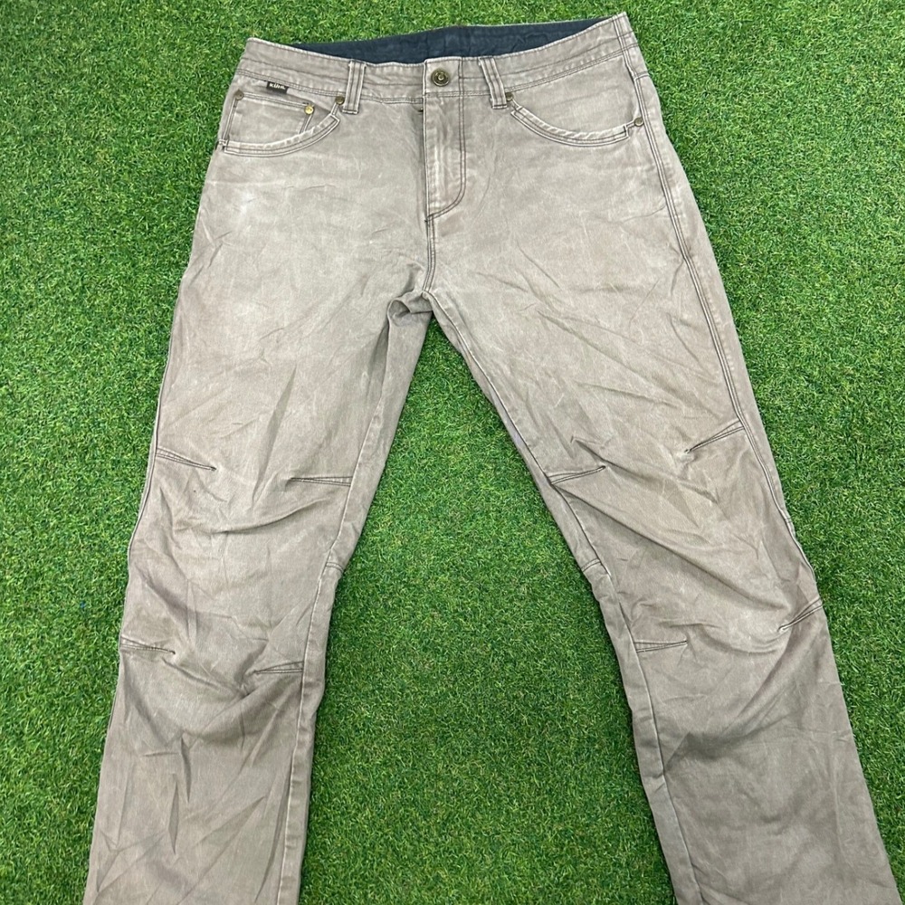 Kuhl Rydr Mens 32x30 Charcoal Gray Articulated Knee Canvas Work Hiking Pants